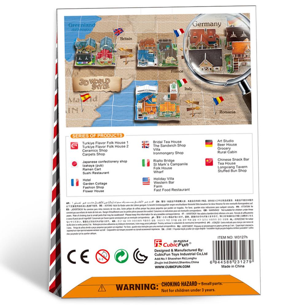 Cubic Fun 3D 32 Parça Puzzle Alman Bakkalı