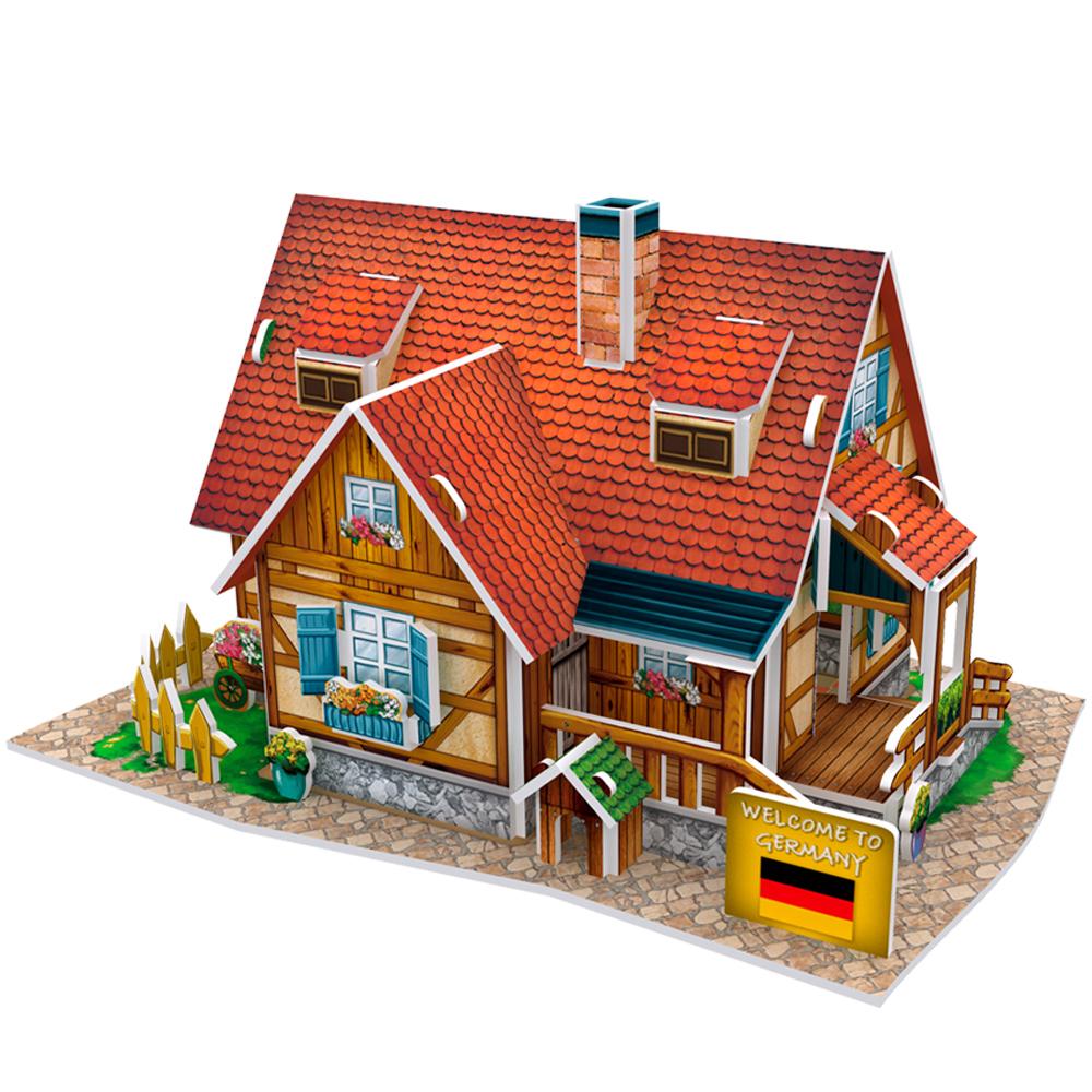 Cubic Fun 3D 37 Parça Puzzle Alman Köy Evleri