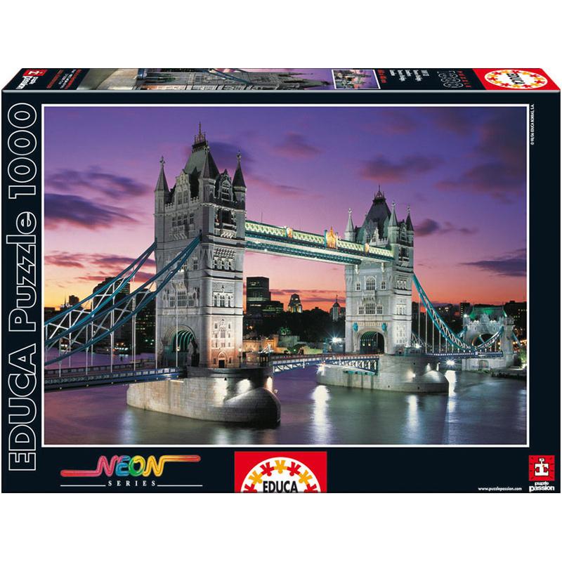 Educa 1000 Parça Neon Puzzle Tower Bridge