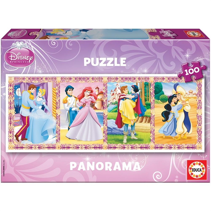 Educa Çocuk Puzzle Karton 100 Disney Prensesleri