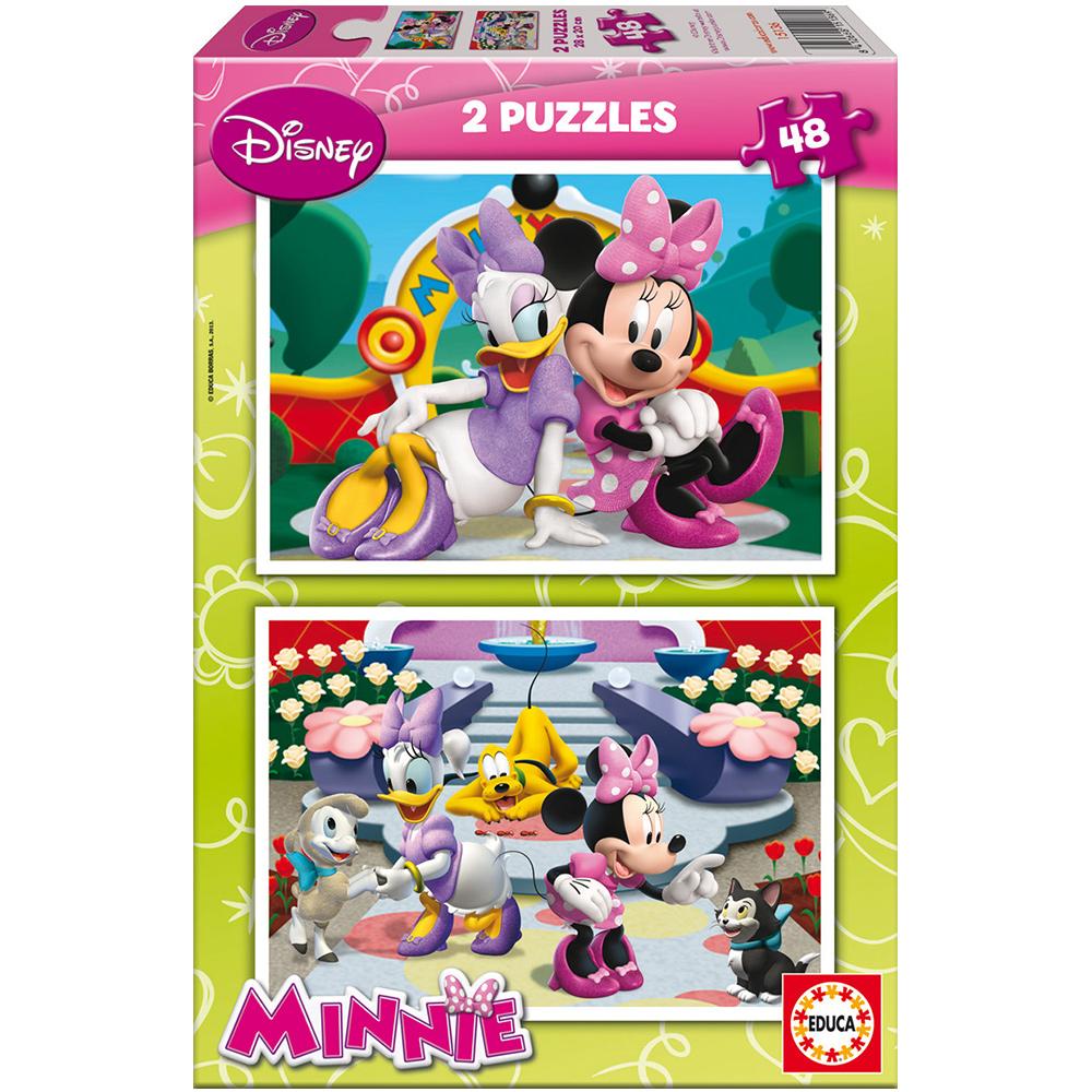 Educa Çocuk Puzzle Karton 2X48 Minnie