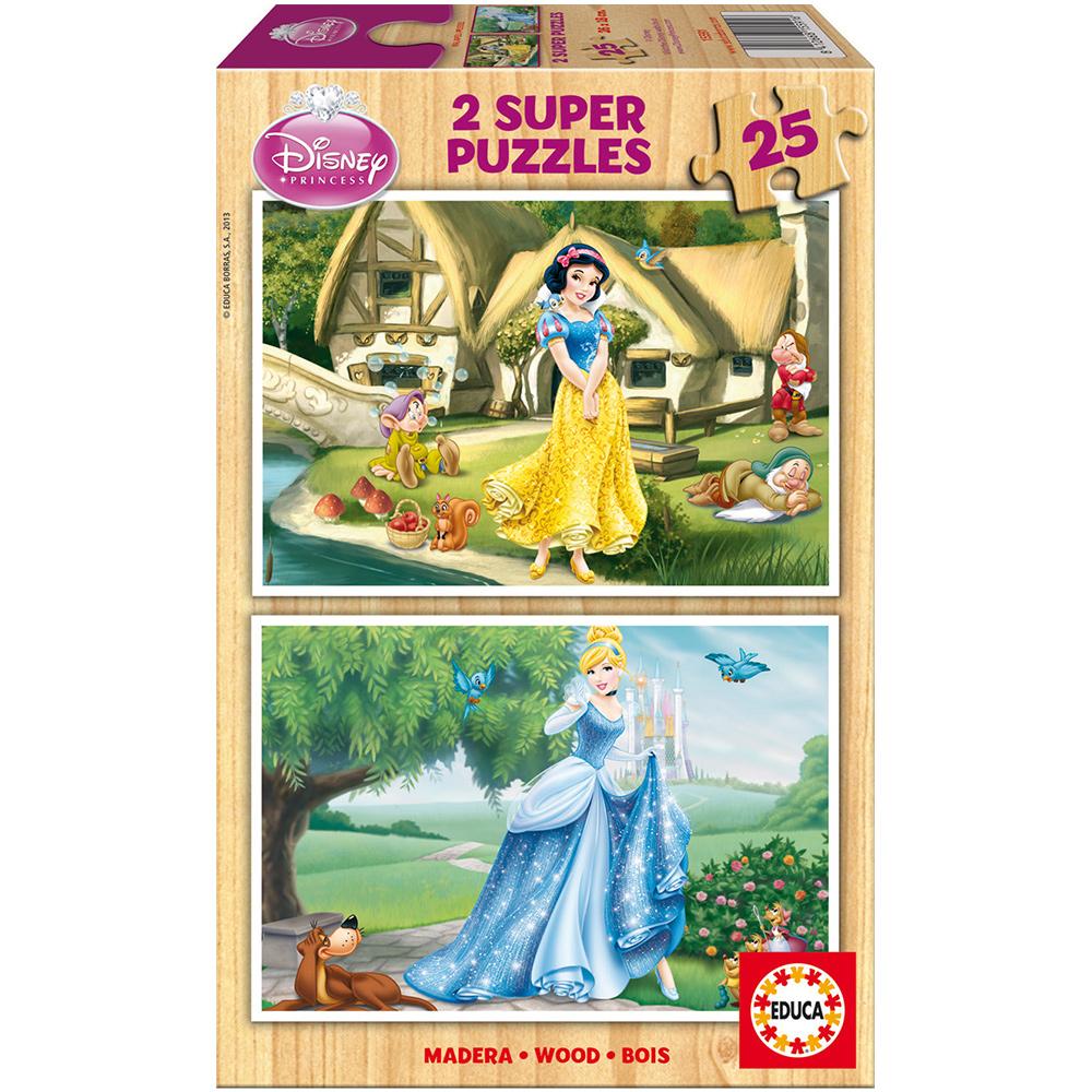 Educa Çocuk Puzzle Ahşap 2 X 25 Sindirella Ve Pamuk Pren