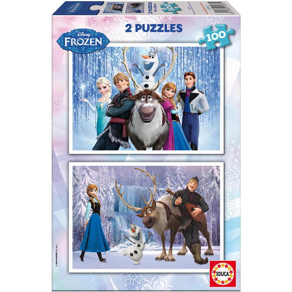 Educa Çocuk Puzzle Karton 2X100 Frozen