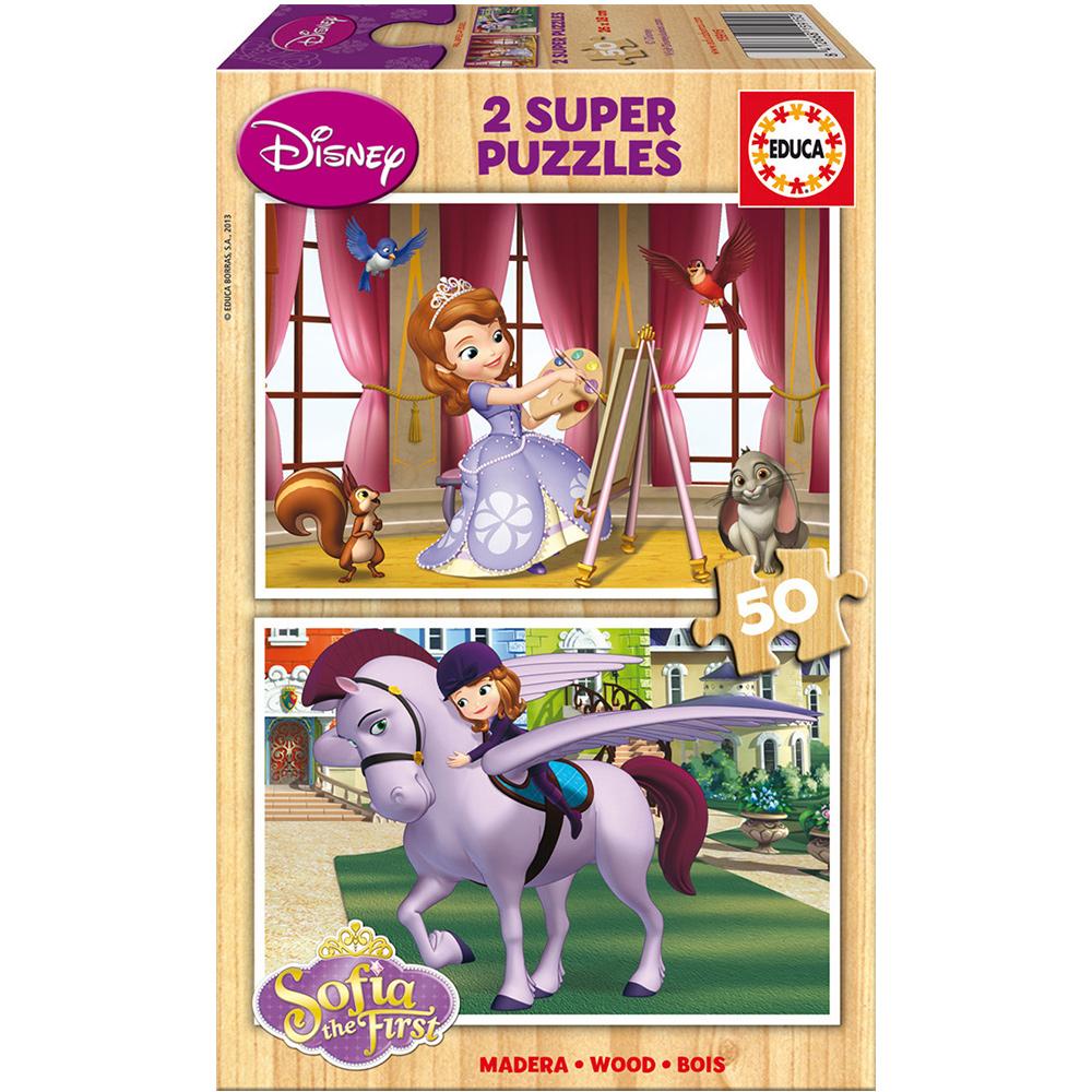 Educa Çocuk Puzzle Ahşap 2 X 50 Sofia The First