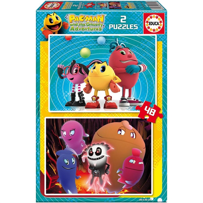 Educa Çocuk Puzzle Karton 2X48 Packman | Locopoco Oyuncak