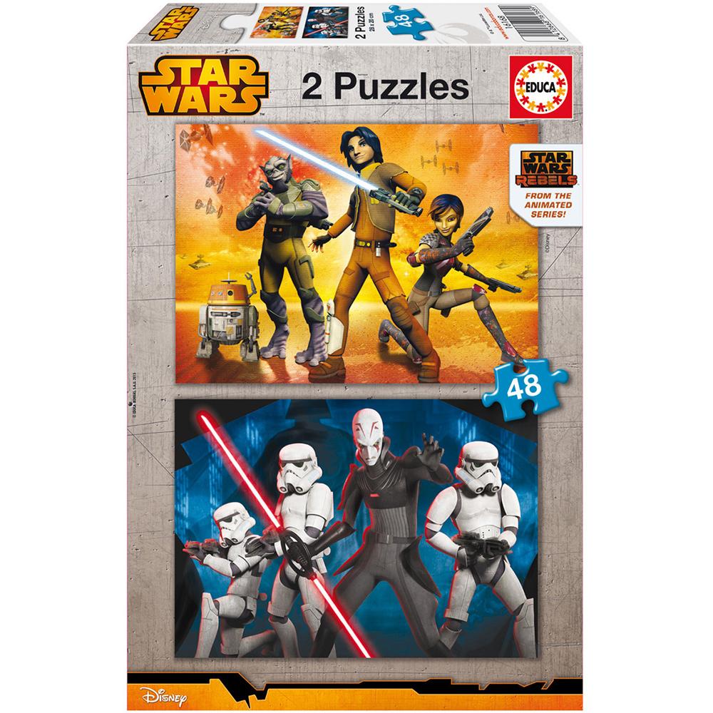 Educa Çocuk Puzzle Karton 2X48 Star Wars Rebels