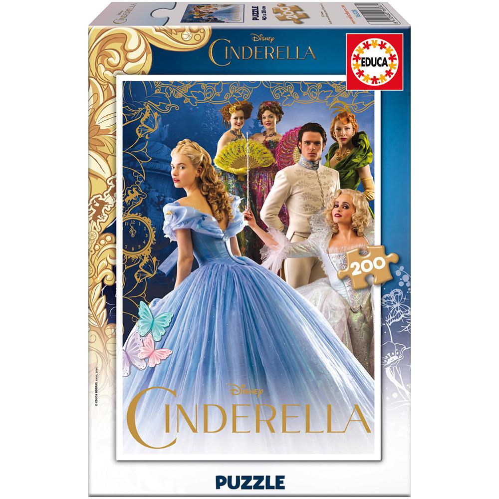 Educa Çocuk Puzzle Simli Karton 200 Cindirella