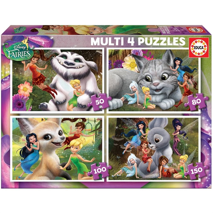 Educa Çocuk Puzzle Multi 4 in 1 Fairies | Locopoco Oyuncak