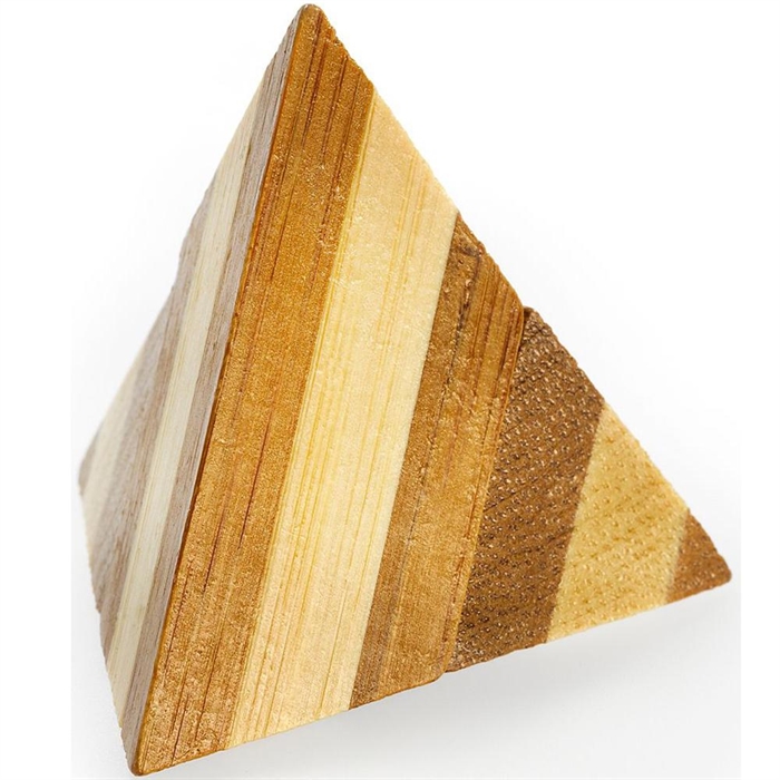 Eureka Bamboo Puzzle Pyramid 3D Puzzle