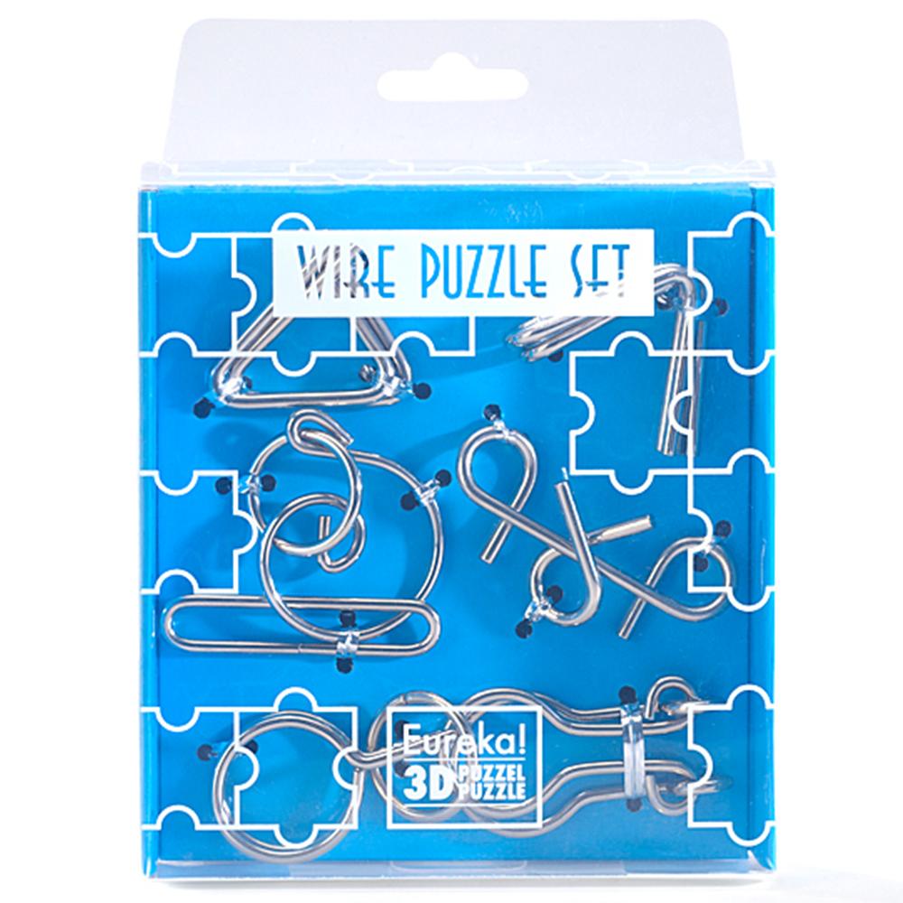 Eureka Wire Puzzle Set-Blue 3D Puzzle