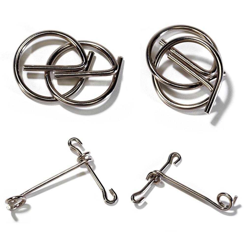 Eureka Wire Puzzle Set-Orange 3D Puzzle