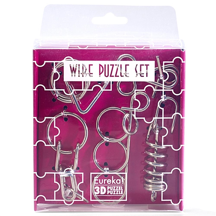 Eureka Wire Puzzle Set-Purple 3D Puzzle