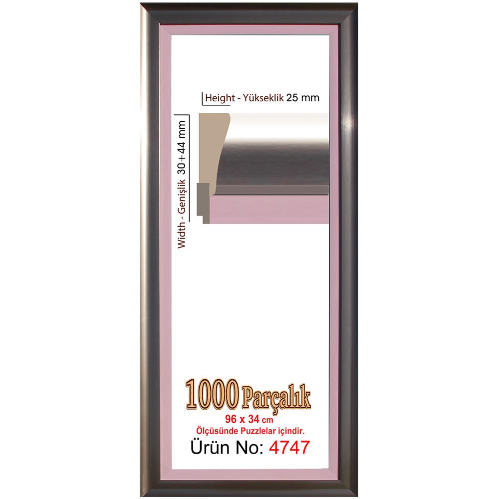 Heidi 1000 Parçalık Panorama Puzzle Çerçevesi (34X96 Cm.)