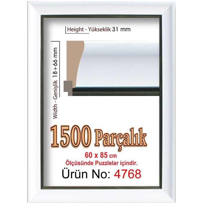 Heidi 1500 Parçalık Puzzle Çerçevesi 85x60 cm 4768 | Locopoco Oyuncak