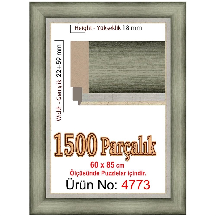 Heidi 1500 Parçalık Puzzle Çerçevesi 60x85 cm 4773 | Locopoco Oyuncak