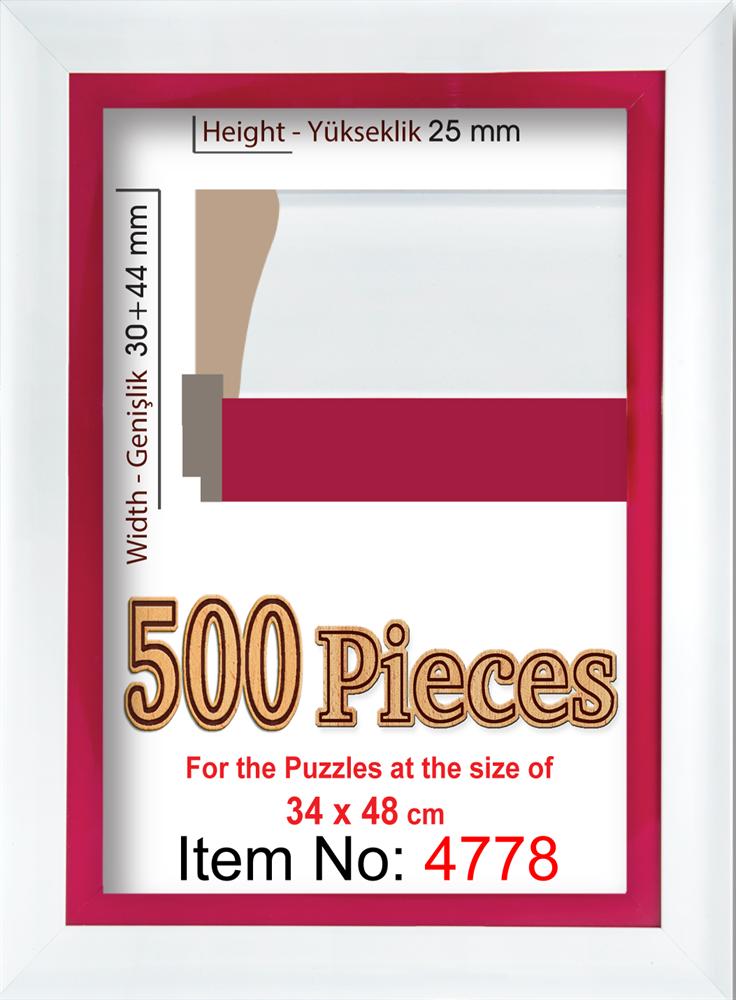 Heidi 500 Parçalık Puzzle Çerçevesi 48x34 cm 4778