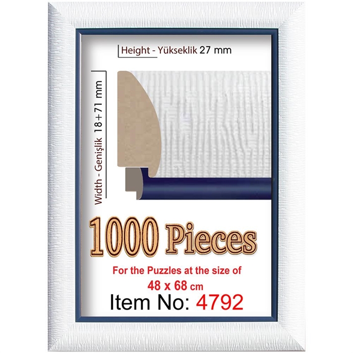 Heidi 1000 Parçalık Puzzle Çerçevesi 48x68 cm 4792 | Locopoco Oyuncak