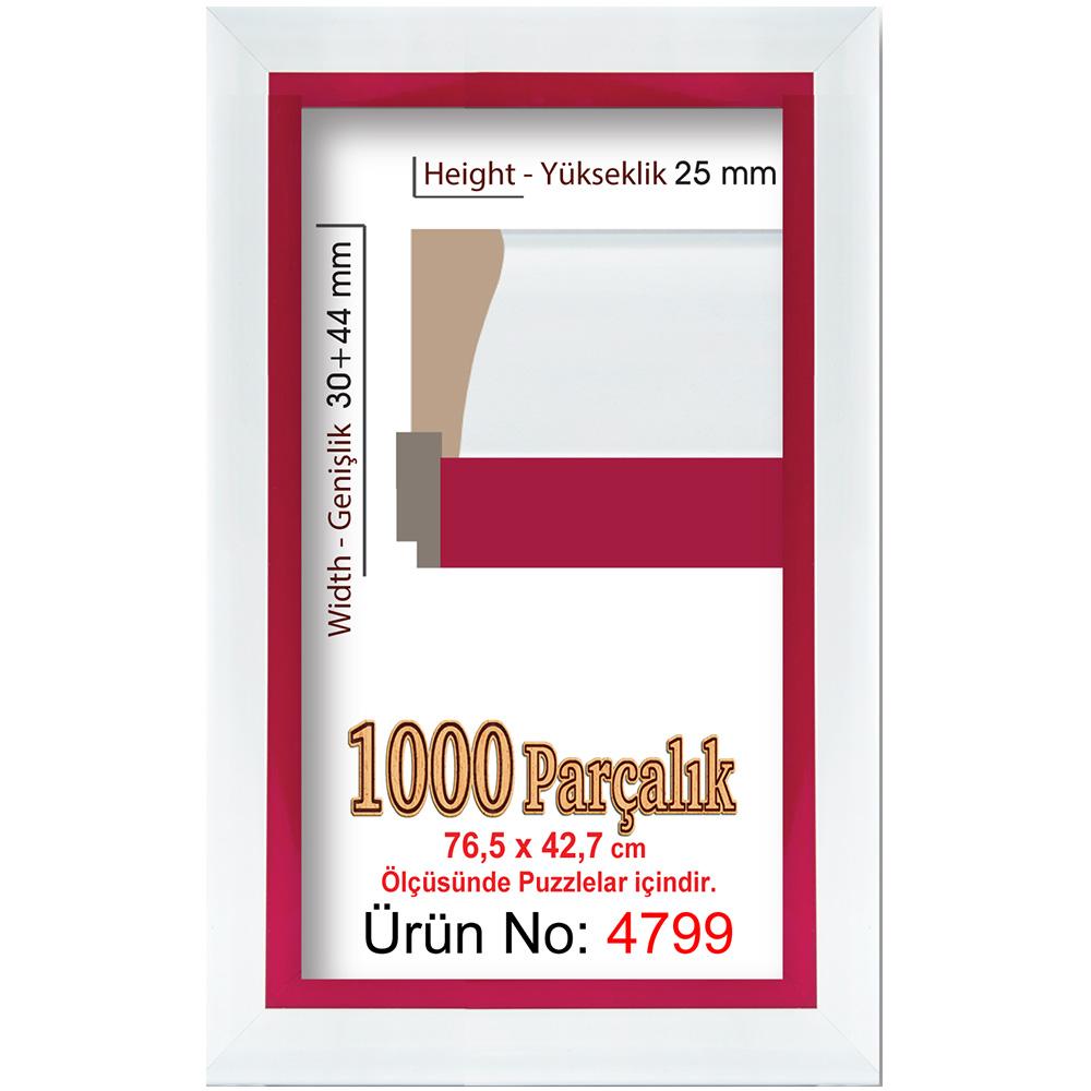 Heidi 1000 Parçalık Panorama Puzzle Çerçevesi 76,5 X 42,7 Cm 4799