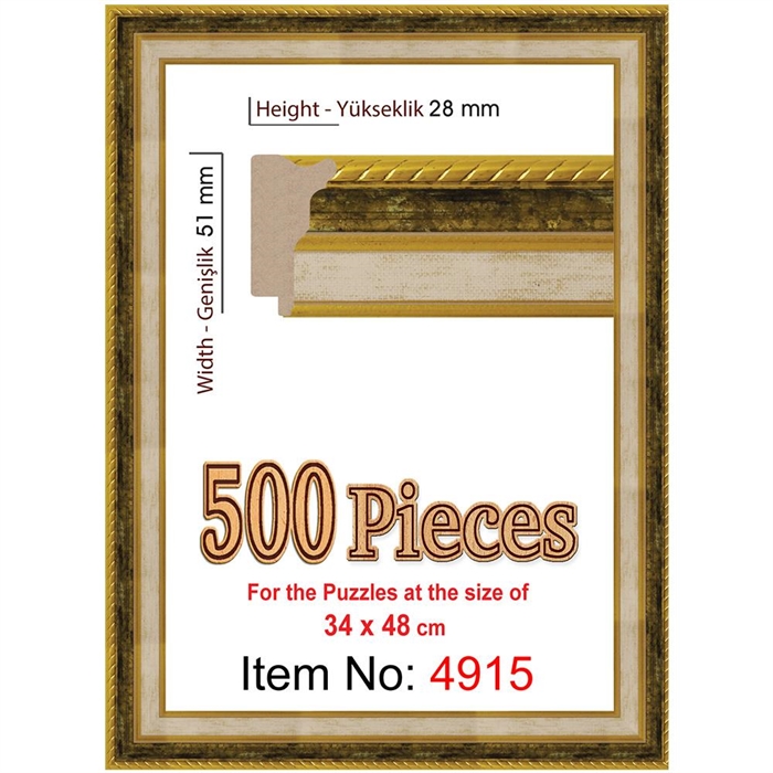 Heidi 500 Parçalık Puzzle Çerçevesi 48x34 cm 4915