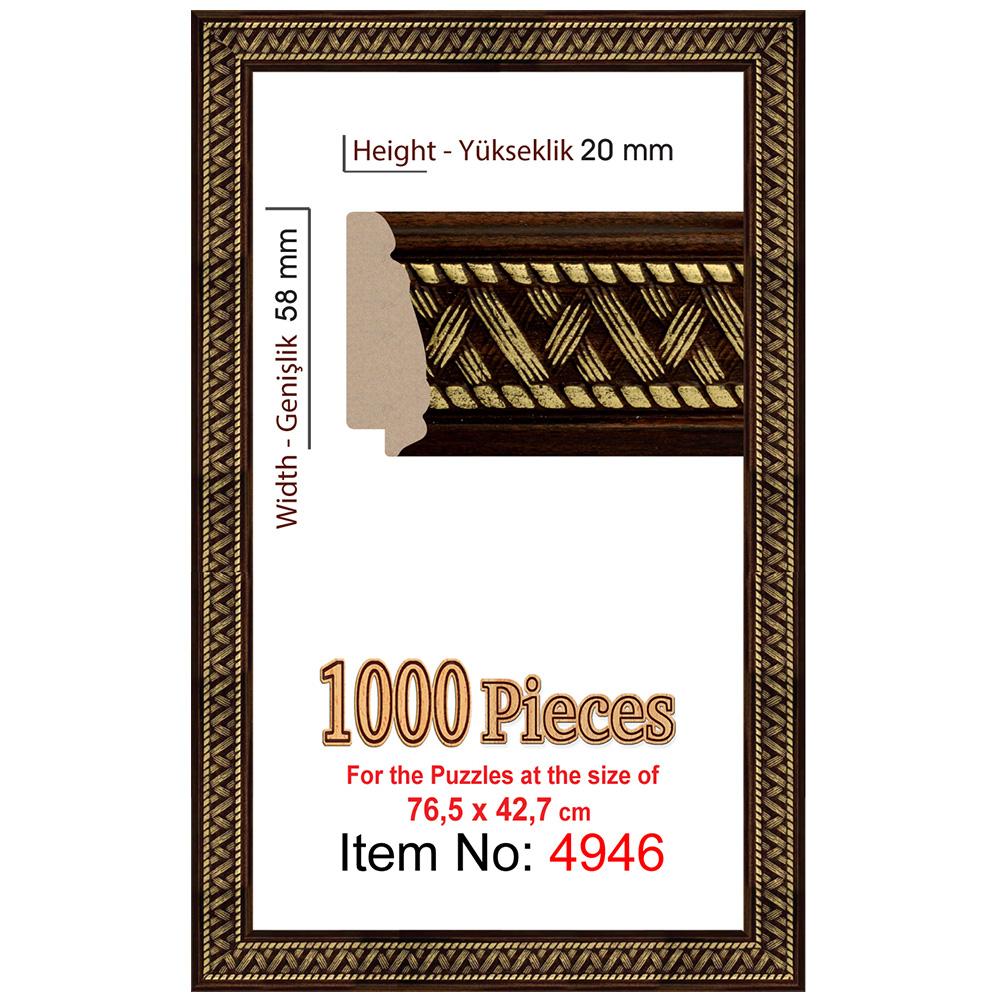 Heidi 1000 Parçalık Panorama Puzzle Çerçevesi 76,5 X 42,7 Cm 4946