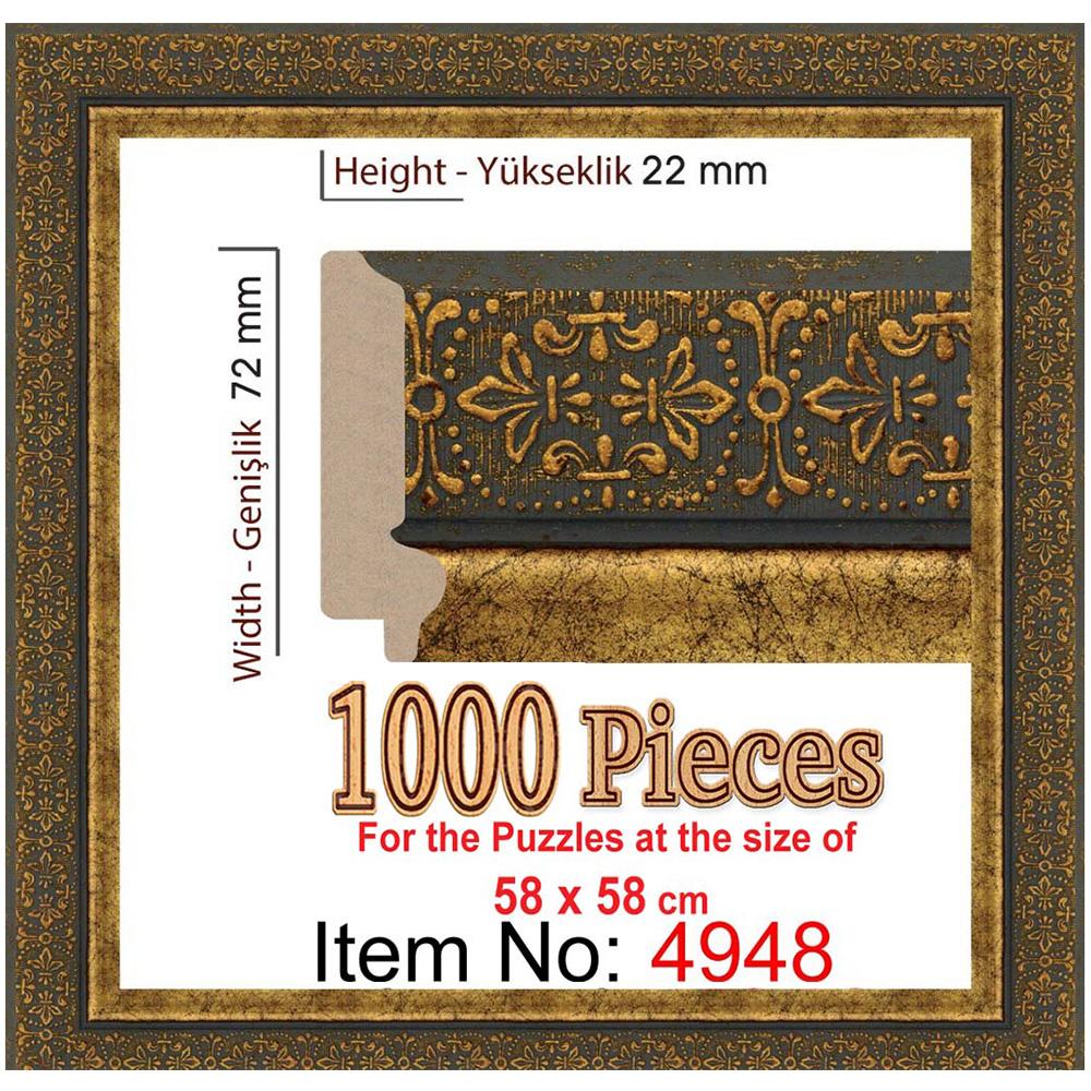 Heidi1000 Parçalık Puzzle Çerçevesi Kare 58 x 58 cm 4948