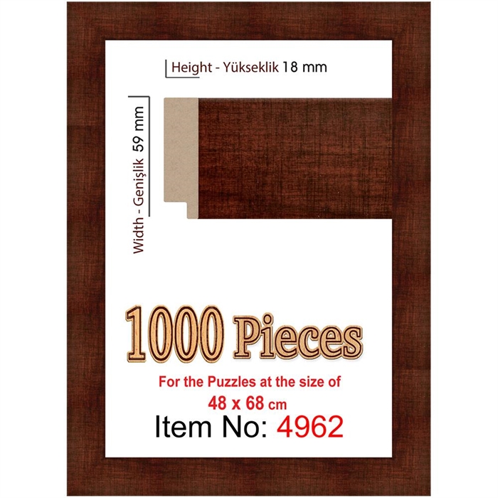 Heidi 1000 Parçalık Puzzle Çerçevesi 48x68 cm 4962 | Locopoco Oyuncak