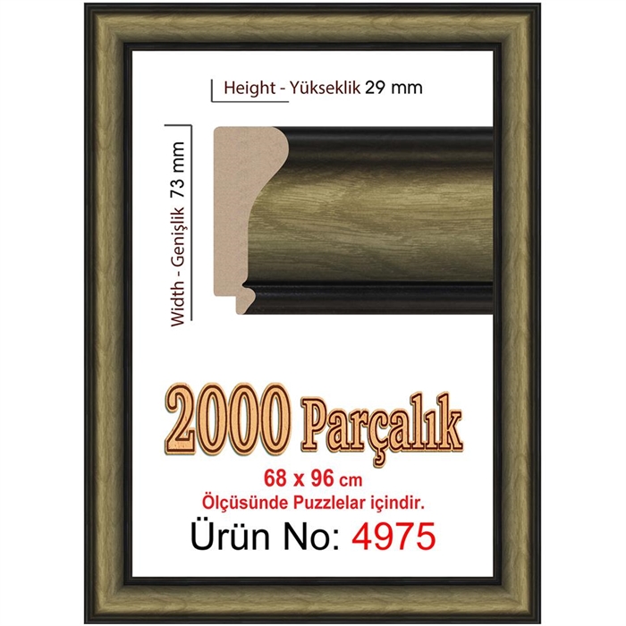 Heidi 2000 Parçalık Puzzle Çerçevesi 96x68 cm 4975 | Locopoco Oyuncak