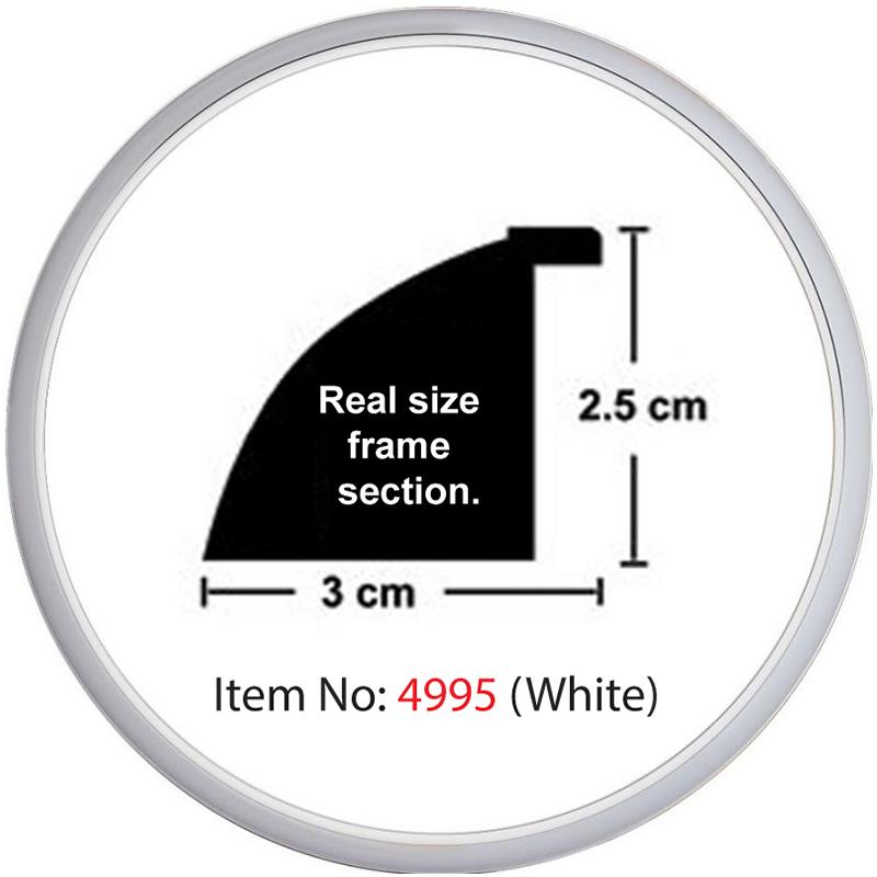 Heidi Daire Çerçeve Beyaz 3cm 4995