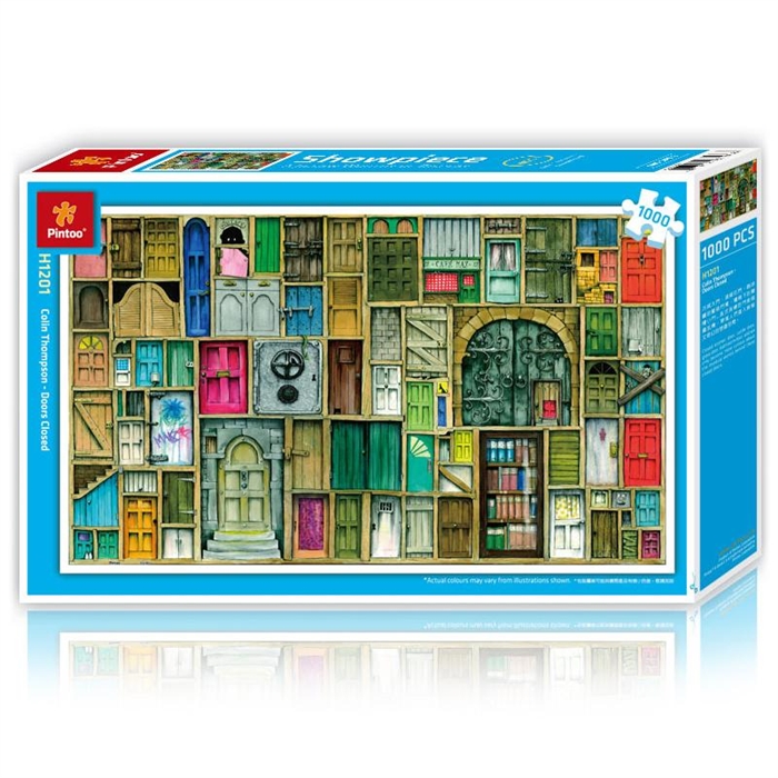 Pintoo 1000 Parça Puzzle Kapalı Kapılar