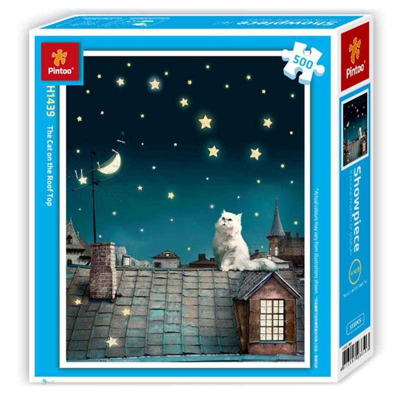 Pintoo 500 Parça Puzzle Çatıda Keyif