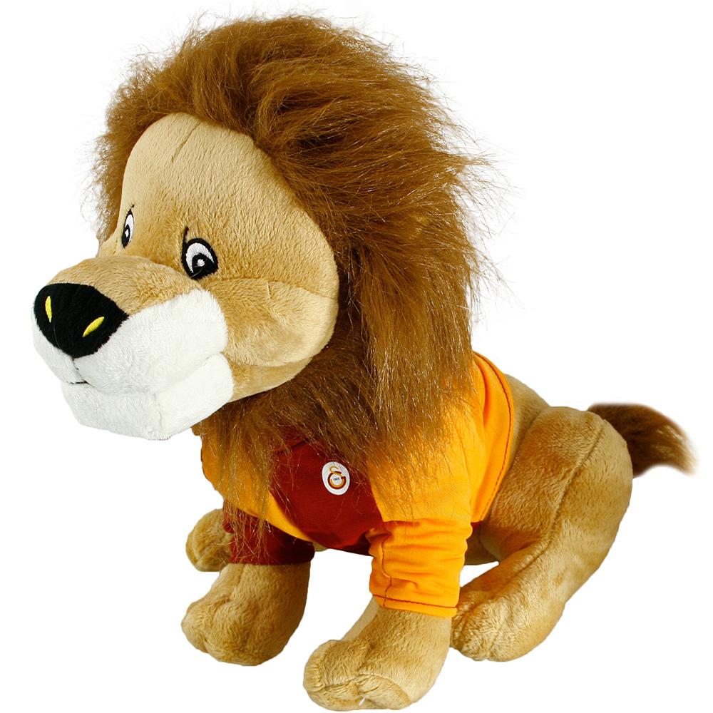 Galatasaray Lisanslı Oturan Aslan Figür Peluş Oyuncak 26 cm