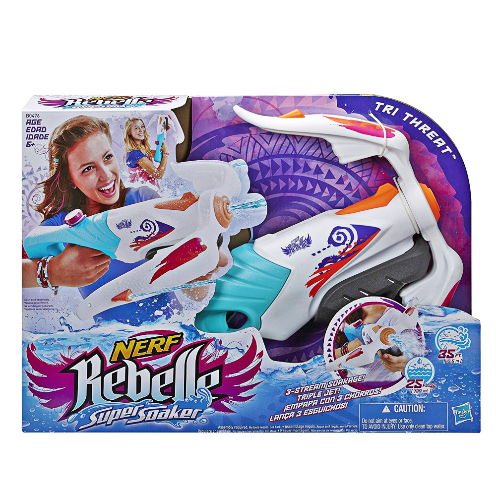 Nerf Rebelle Tri Threat Su Tabancası