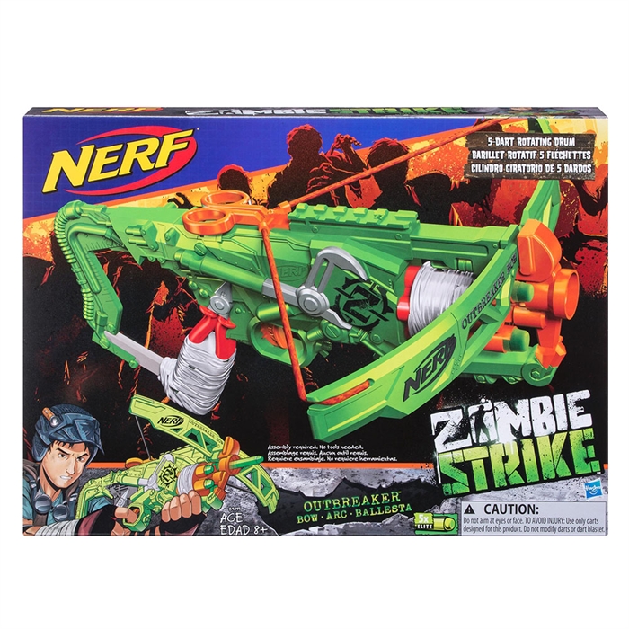 Nerf Zombie Strike Outbreaker Bow B9093