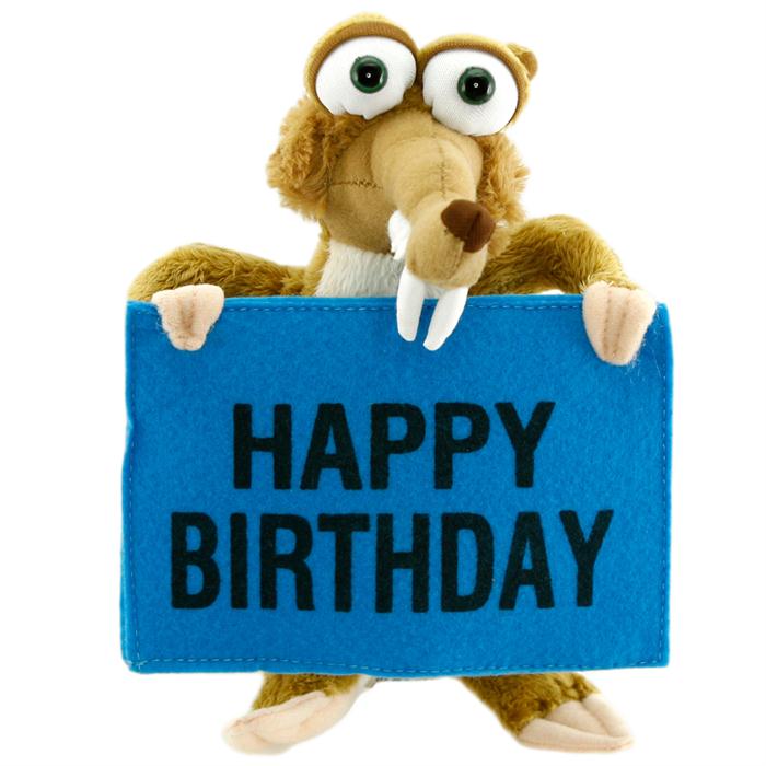 Ice Age - Buz Devri Scrat Happy Birthday Peluş Oyuncak 22 Cm