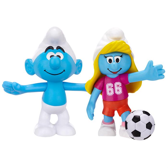 Şirinler Sakar Şirin ve Futbolcu Şirine İkili Figür