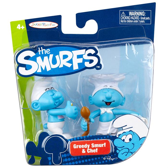 Şirinler Obur Şirin ve Aşçı Şirin İkili Figür