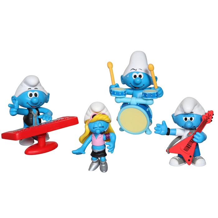 Şirinler 4’lü Müzik Grubu Figür Seti