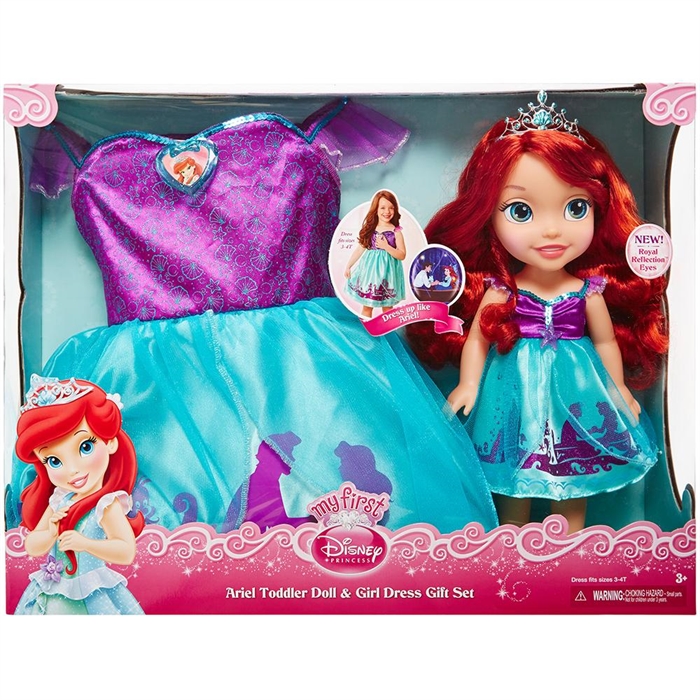 Disney Prenses Ariel Kostümlü Ve Bebek Seti