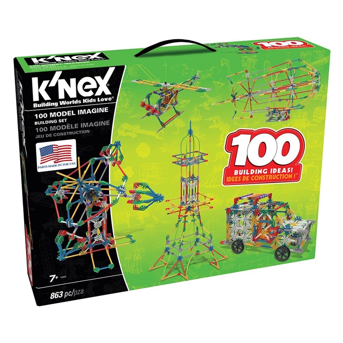 K’Nex 863 Parçalı 100 Farklı Model Building Set 12605 Loco Poco