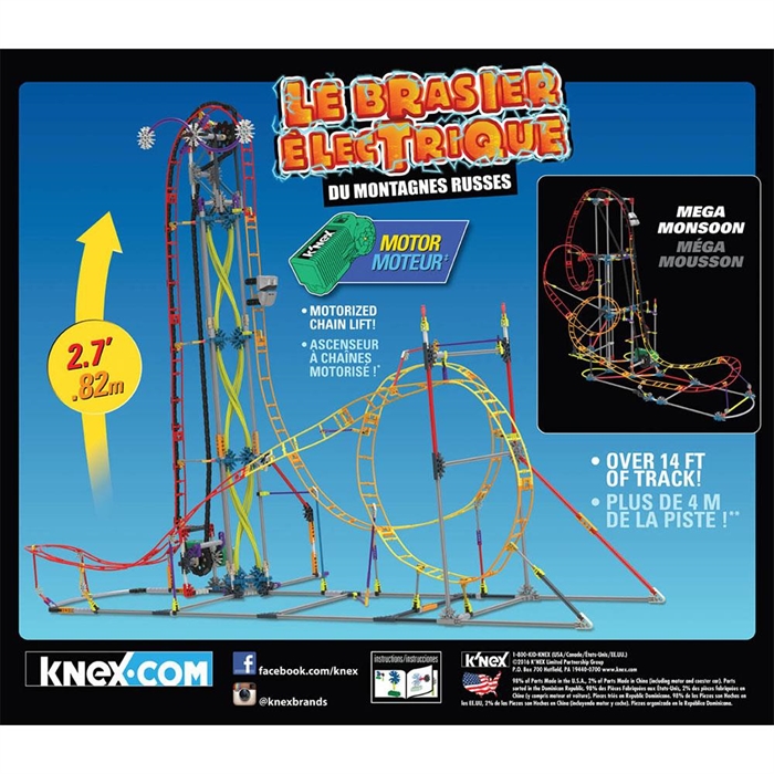 K'Nex Electric Inferno Roller Coaster Seti (Motorlu) Thrill Rides