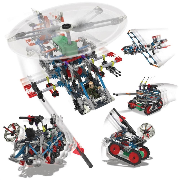K'Nex 5 in 1 Model Savaş Seti (Motorlu) Building Set 31480 | Loco Poco