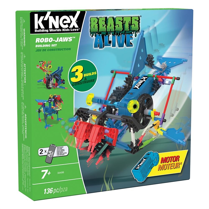 K'Nex Robo-Jaws Yapım Seti (Motorlu) Beasts Alive 34406 | Loco Poco