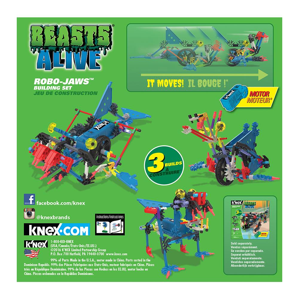 K’Nex Robo-Jaws Yapım Seti (Motorlu) Beasts Alive Knex 34406