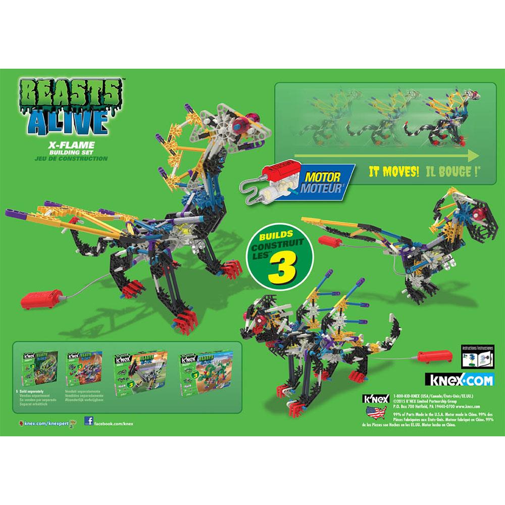K’Nex X-Flame Yapım Seti (Motorlu) Beasts Alive Knex 34692