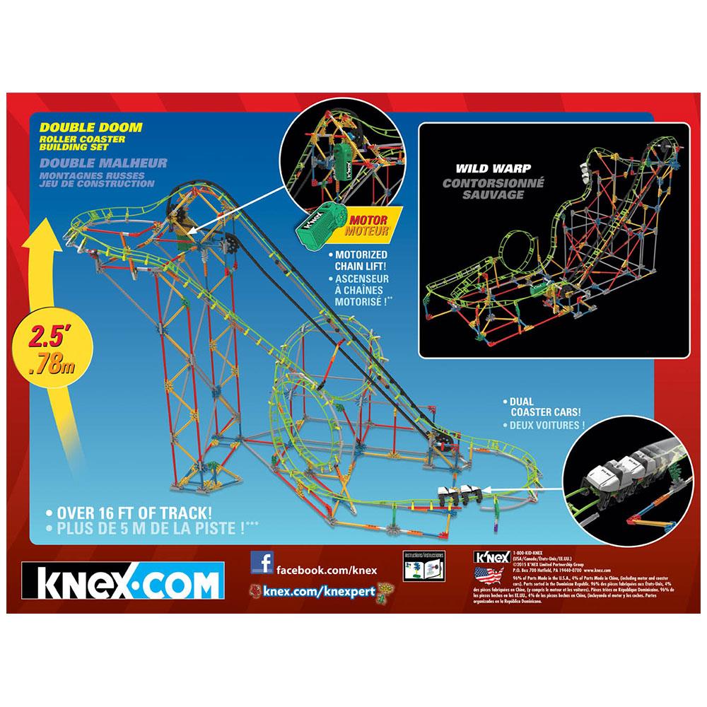 K’Nex Double Doom Roller Coaster Set (Motorlu) Thrill Rides Knex
