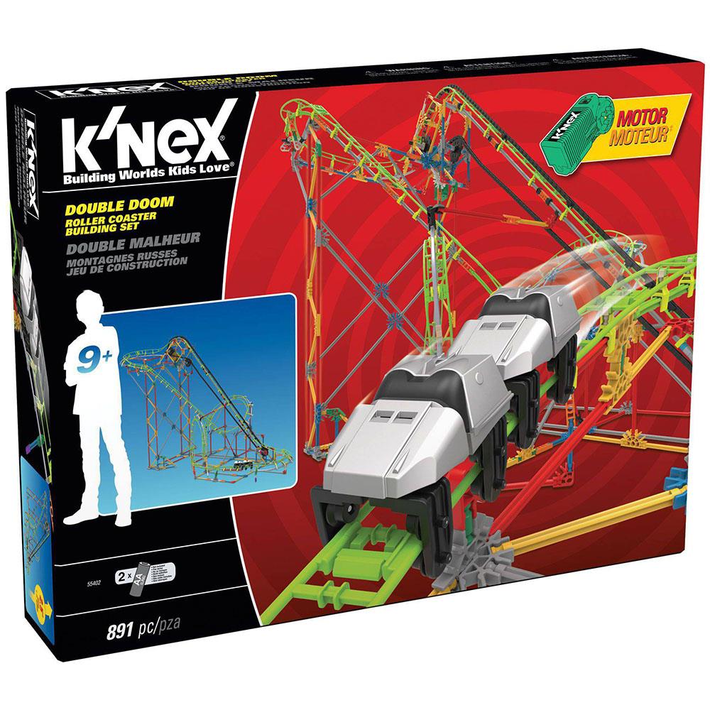 K’Nex Double Doom Roller Coaster Set (Motorlu) Thrill Rides Knex
