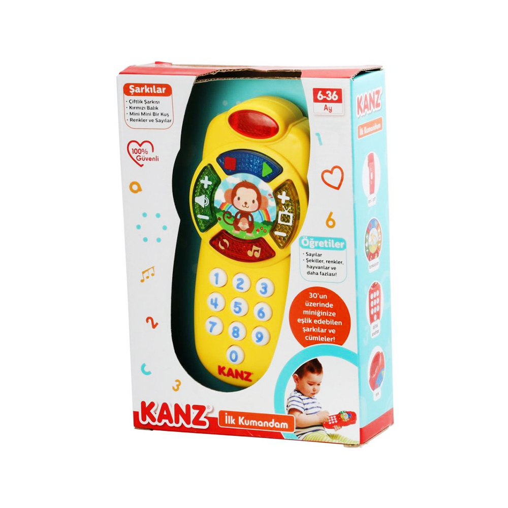 Kanz İlk Kumandam Sarı Bebek Oyuncağı Loco Poco Oyuncak