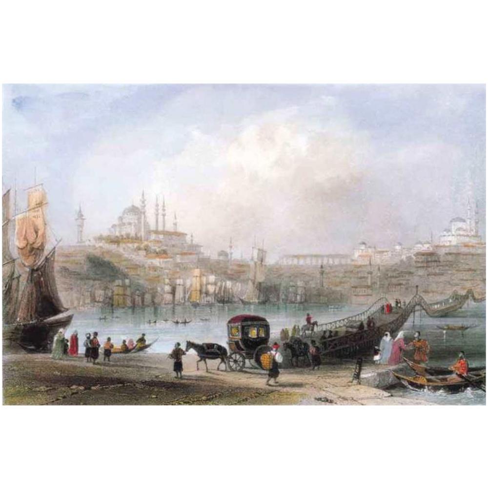 KS Puzzle 1000 Parça Puzzle Yüzer Tahta Köprü ve Süleymaniye Cami