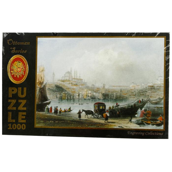 KS Puzzle 1000 Parça Puzzle Yüzer Tahta Köprü ve Süleymaniye Cami