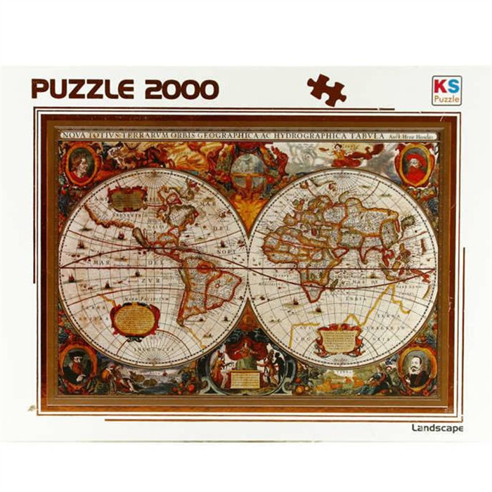Ks Puzzle 17Th Century World Map 2000 Parça Puzzle